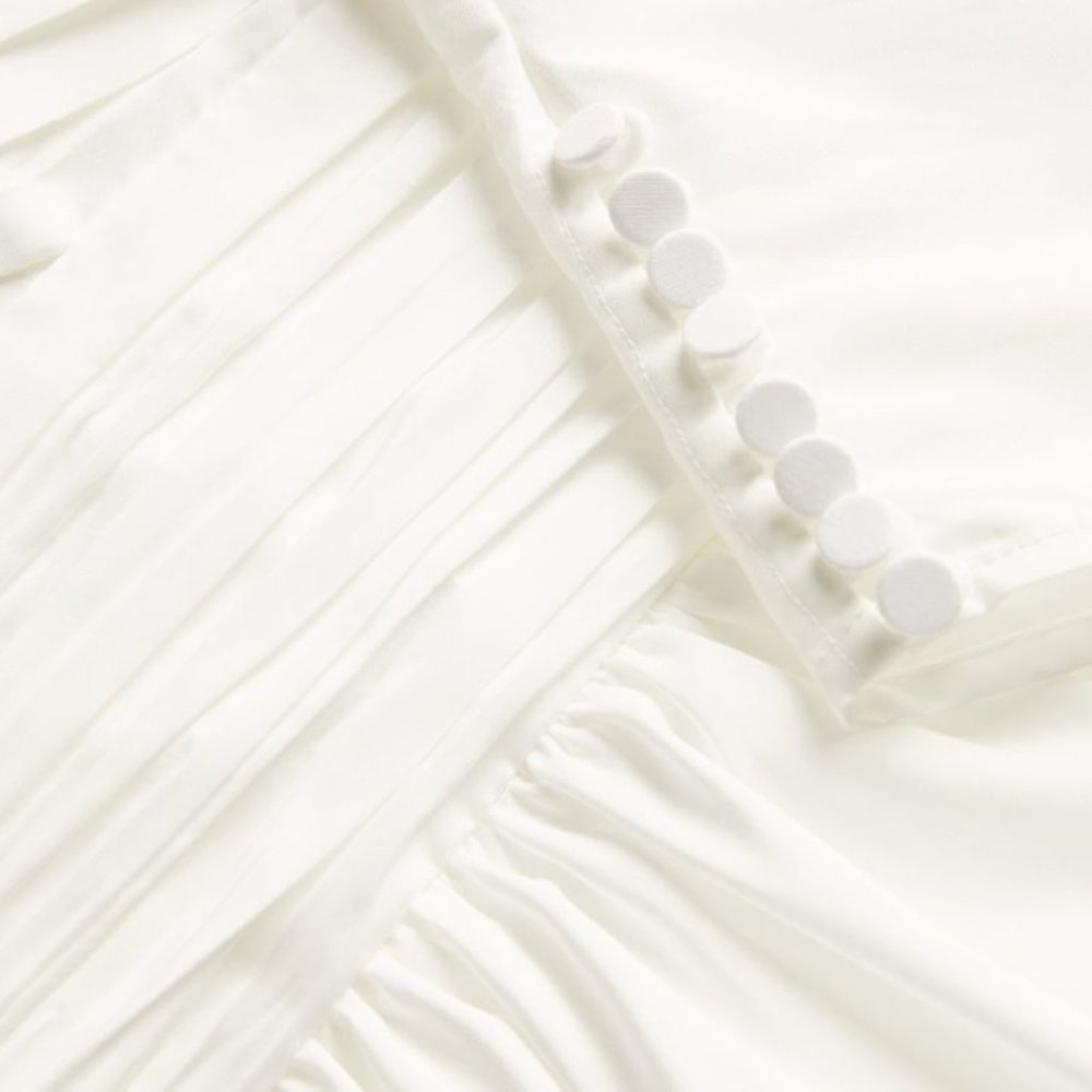 Self-Portrait White Taffeta Mini Dress  - US 6 - BRAND NEW WITH TAGS - Picture 4 of 10